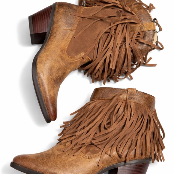 Ariat Fringe Western Ankle Boots Size 9.5 | Brand New With Tags - Picture 12 of 13